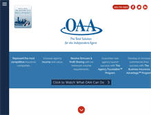 Tablet Screenshot of oaaonline.net